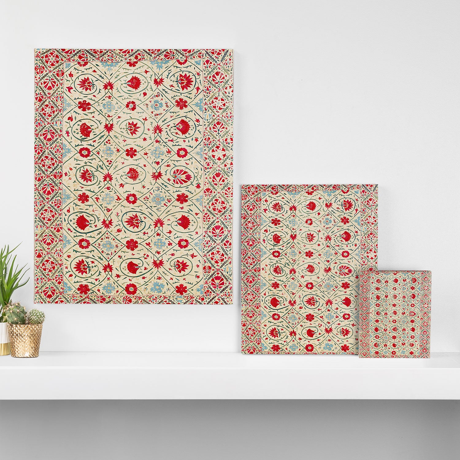 Nurata Suzani Uzbekistan Embroidery Print Canvas Print Gallery Image 3