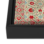 Nurata Suzani Uzbekistan Embroidery Print Framed Canvas Print Gallery Image 3