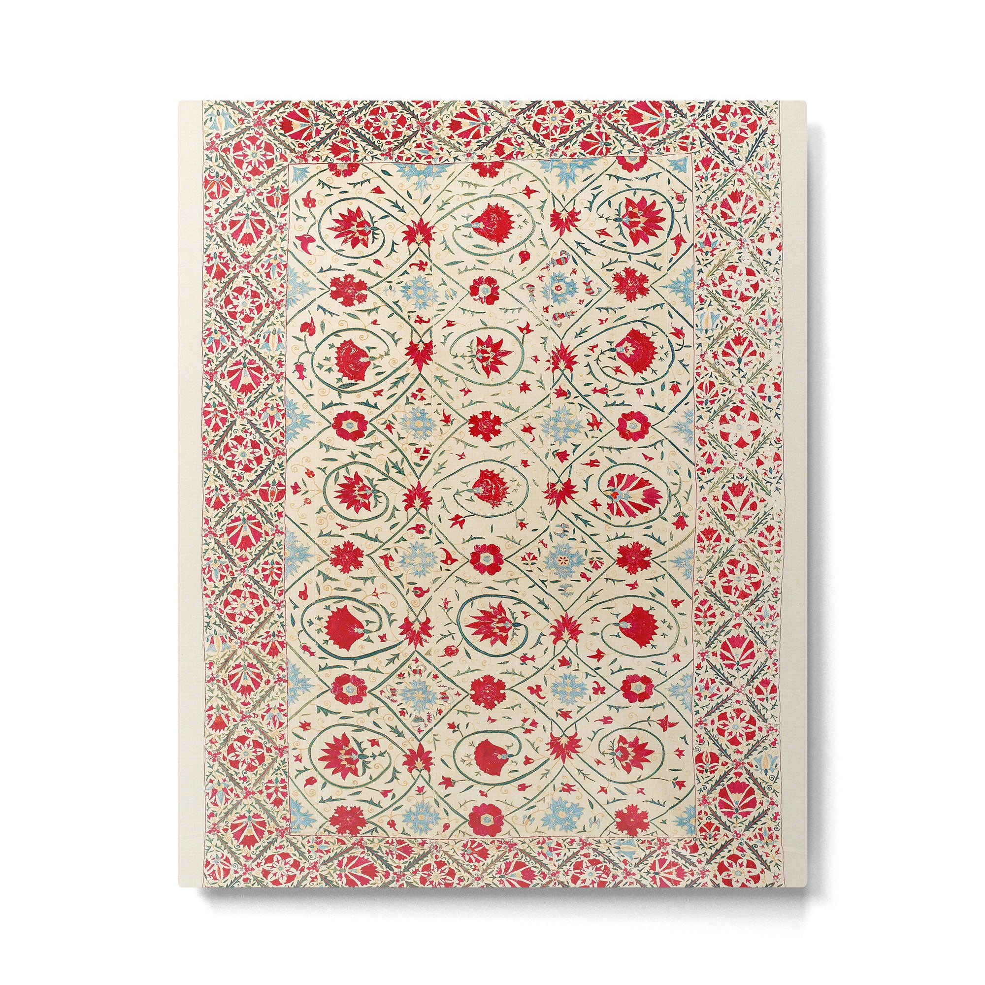 Nurata Suzani Uzbekistan Embroidery Print Metal Print Gallery Image 4