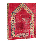 Ottoman  Antique Ushak Turkish Niche Kilim Print Canvas Print Gallery Image 3