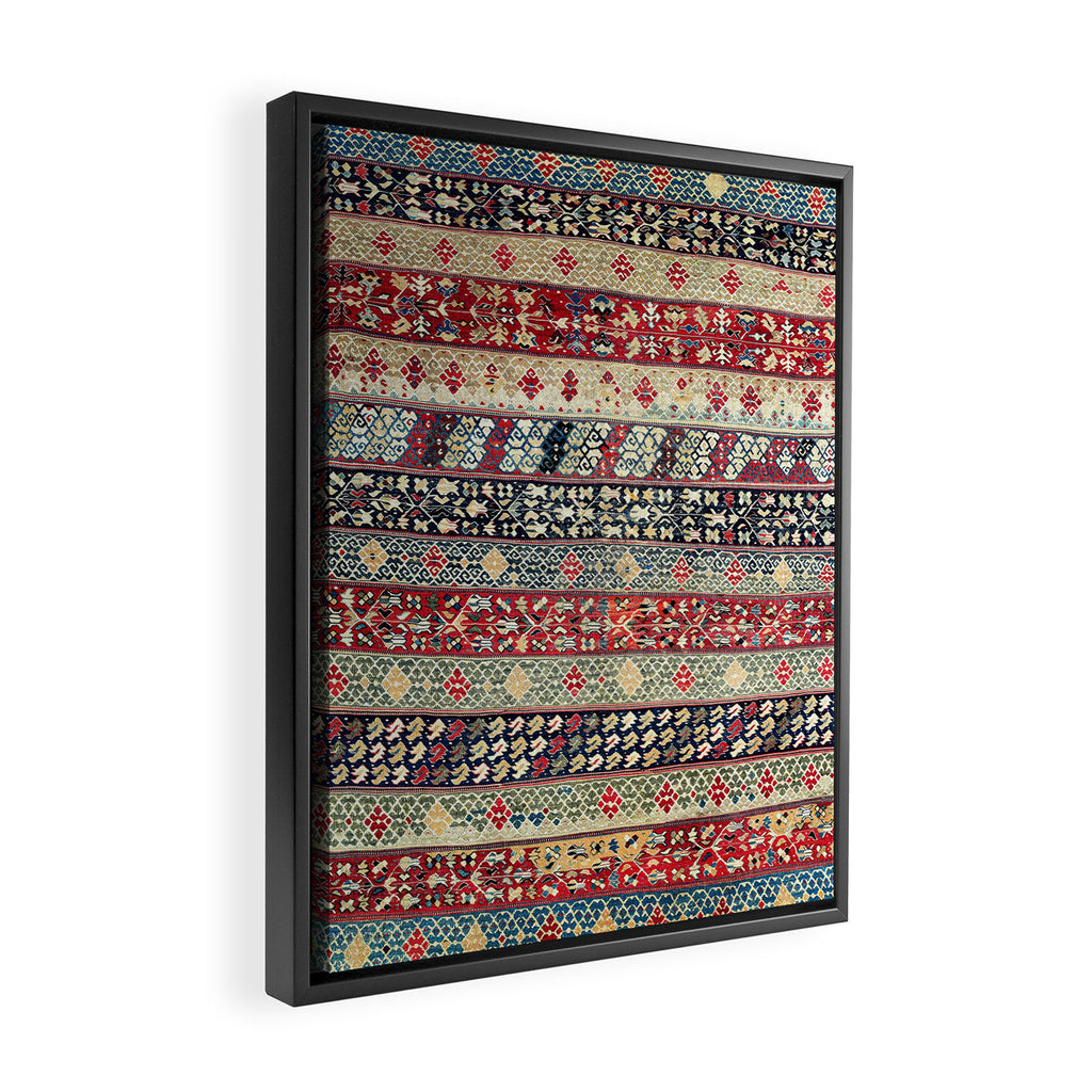 Ottoman Manisa West Anatolian Kilim Print Framed Canvas Print Gallery Image 2