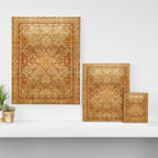 Oversized Antique Turkish Oushak Rug Print Canvas Print Gallery Image 3