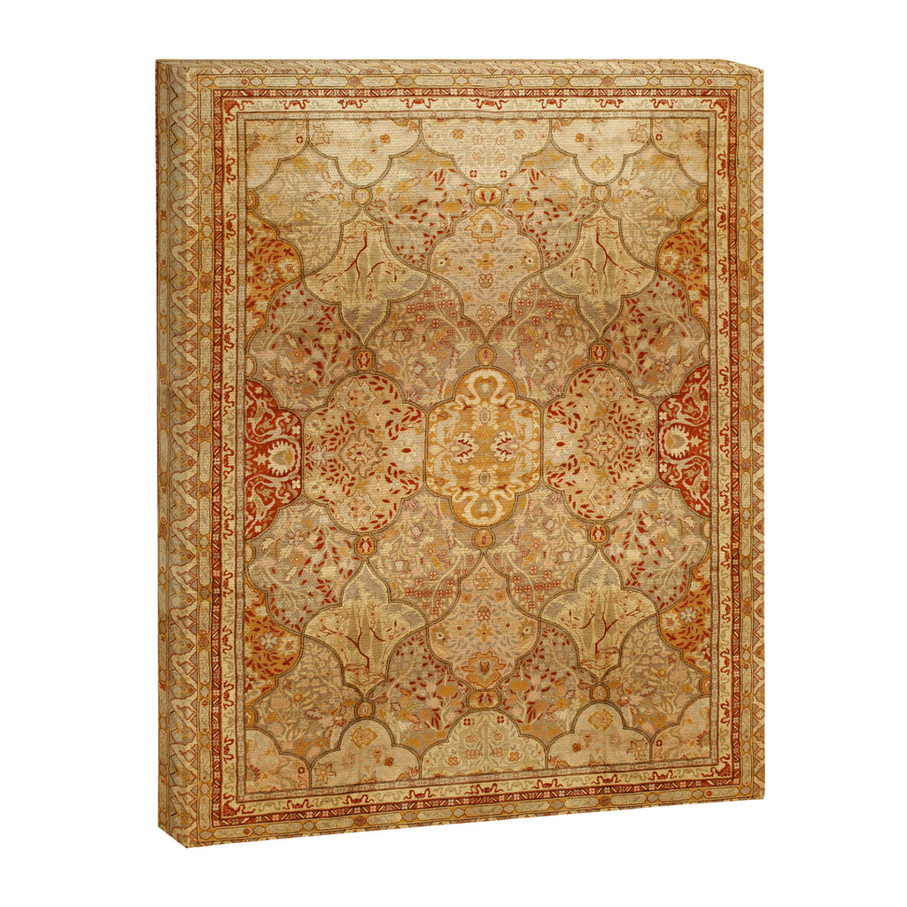 Oversized Antique Turkish Oushak Rug Print Canvas Print Gallery Image 3