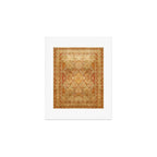Oversized Antique Turkish Oushak Rug Print Art Print Gallery Image 1