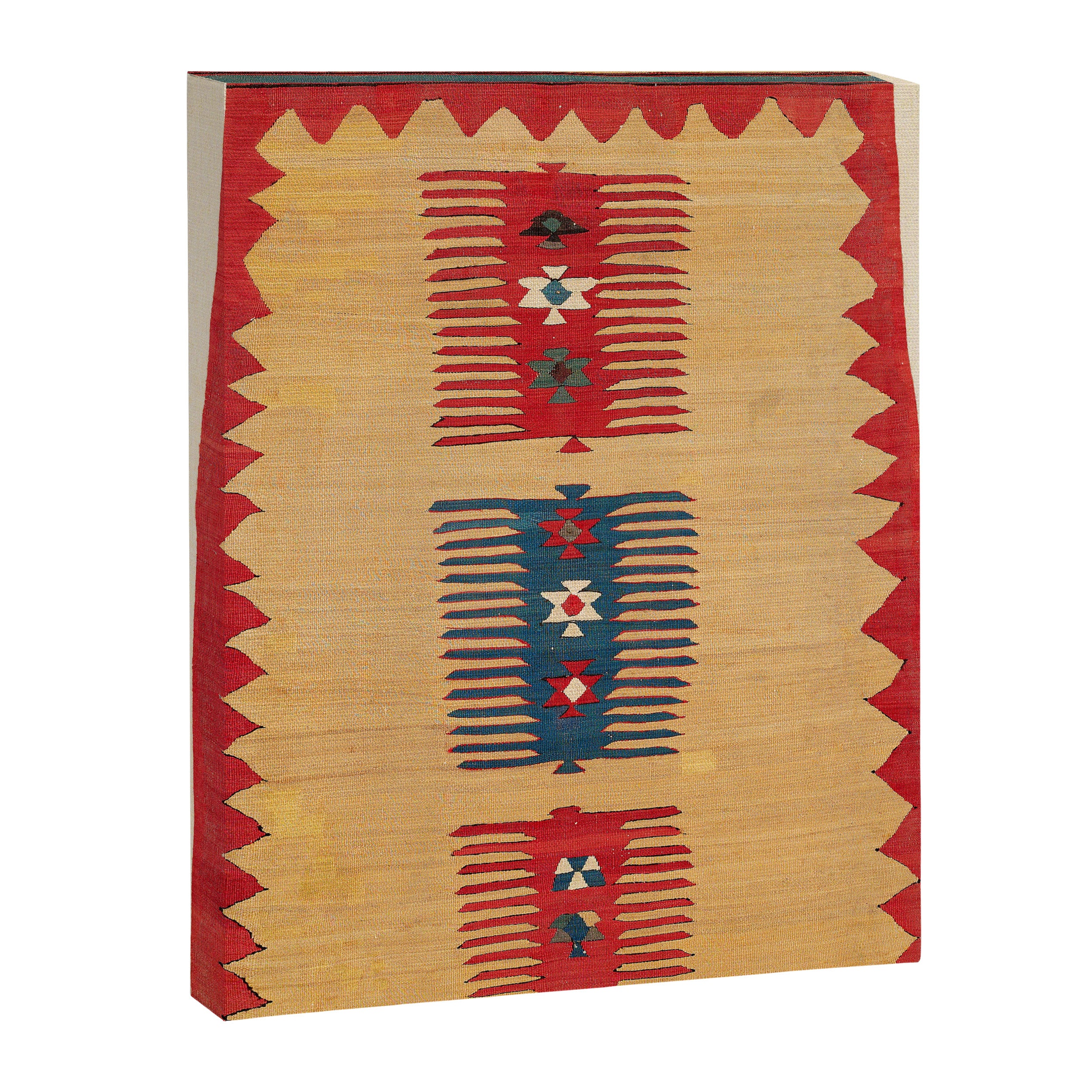 Parmakli Kütahya West Anatolian Kilim Print Canvas Print Gallery Image 3