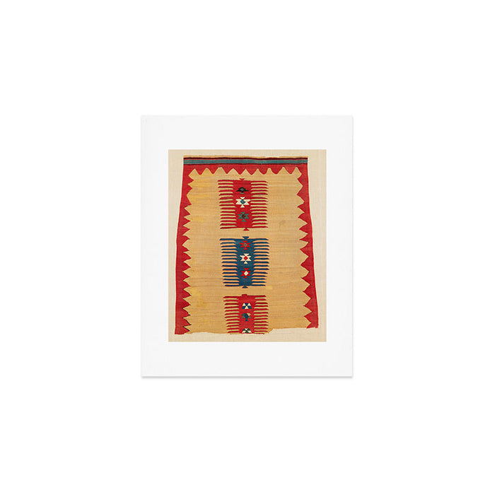 Parmakli Kütahya West Anatolian Kilim Print Art Print Gallery Image 1