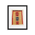 Parmakli Kütahya West Anatolian Kilim Print Framed Art Print Gallery Image 5