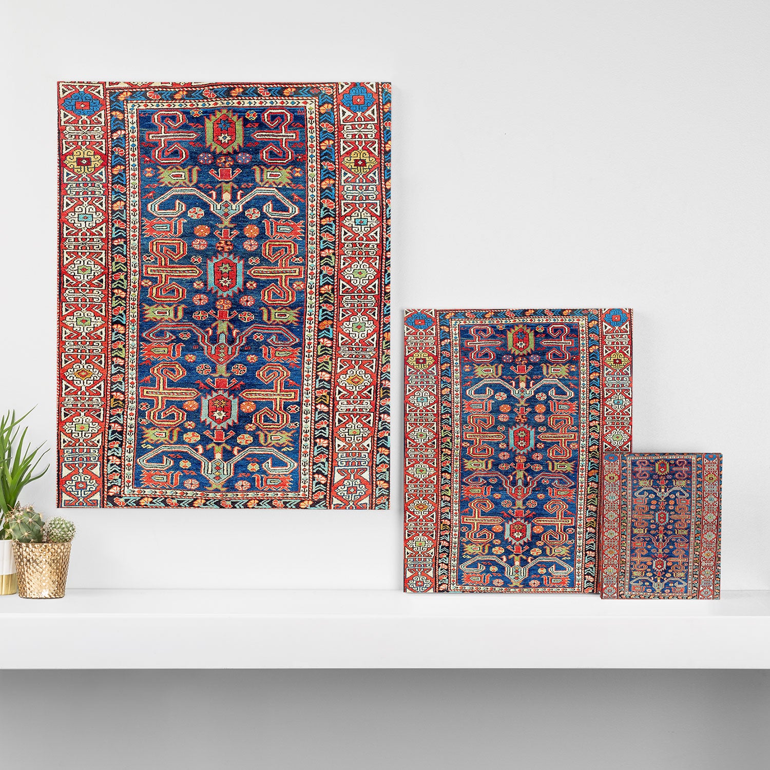 Perepedil Shirvan East Caucasus Rug Print Canvas Print Gallery Image 3