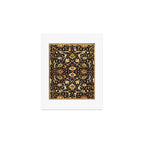 Persian Floral Rug With Animals Art Print Gallery Image 1