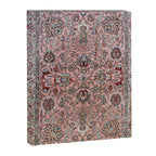 Pink Blue Burgundy Antique Tabriz Rug Print Canvas Print Gallery Image 3