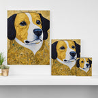Portrait of Handsome Klimt Dog Canvas Print Gallery Image 3