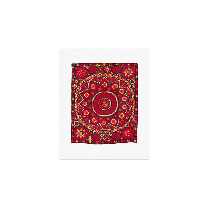 Pskent Suzani Uzbekistan Embroidery Print Art Print Gallery Image 1