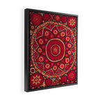 Pskent Suzani Uzbekistan Embroidery Print Framed Canvas Print Gallery Image 2