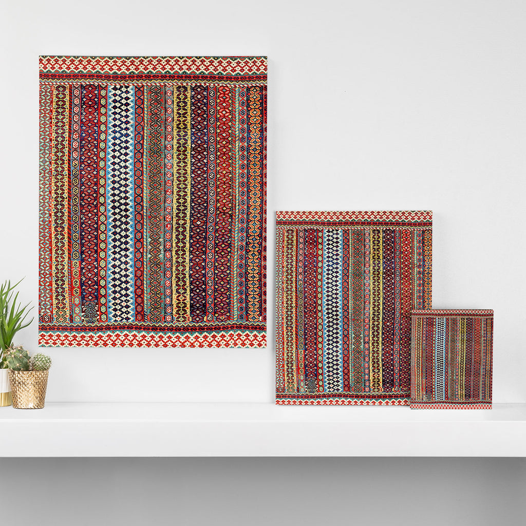 Qashqaâi Amaleh Fars Southwest Persian Rug Canvas Print Gallery Image 3