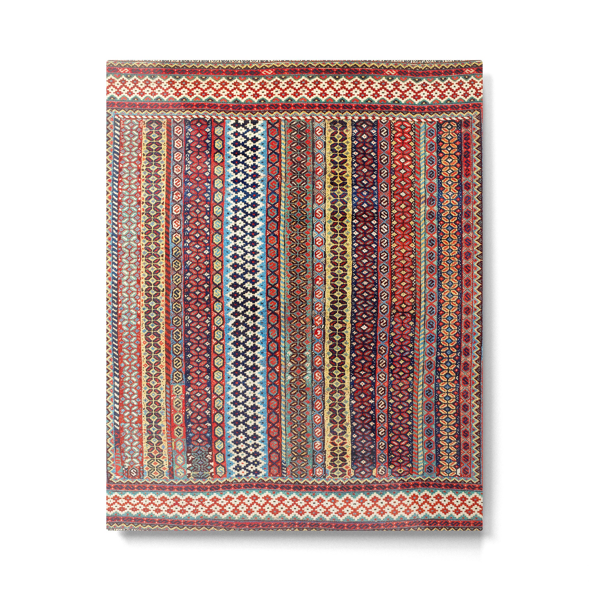 Qashqaâi Amaleh Fars Southwest Persian Rug Metal Print Gallery Image 6