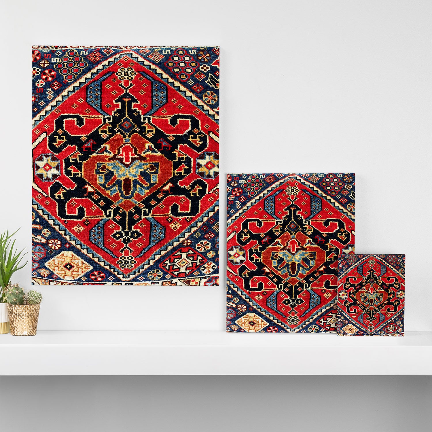 Qashqaâi Antique Fars Persian Bag Face Print Canvas Print Gallery Image 3