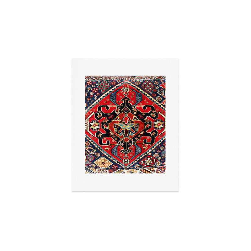 Qashqaâi Antique Fars Persian Bag Face Print Art Print Gallery Image 1