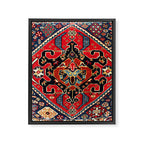 Qashqaâi Antique Fars Persian Bag Face Print Framed Canvas Print Gallery Image 3