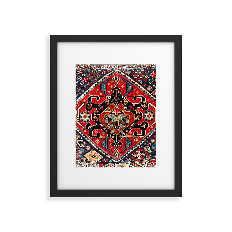 Qashqaâi Antique Fars Persian Bag Face Print Framed Art Print Gallery Image 6