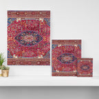 Qashqaâi  Antique Fars Persian Rug Print Canvas Print Gallery Image 3