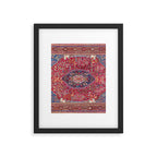 Qashqaâi  Antique Fars Persian Rug Print Framed Art Print Gallery Image 4