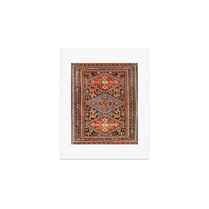 Qashqa'i  Antique Fars Southwest Persian Rug Print Art Print Gallery Image 1