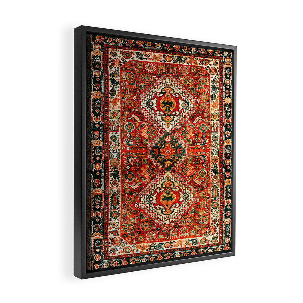 Qashqa'i Fars South West Persian Rug Print Framed Canvas Print Gallery Image 2