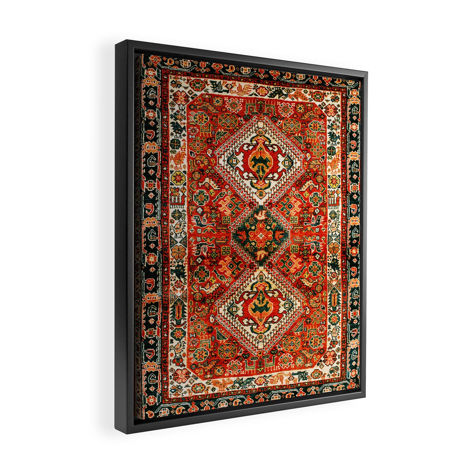 Qashqa'i Fars South West Persian Rug Print Framed Canvas Print Gallery Image 2