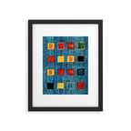 Qashqai Fars South West Persian Rug Print Framed Art Print Gallery Image 4