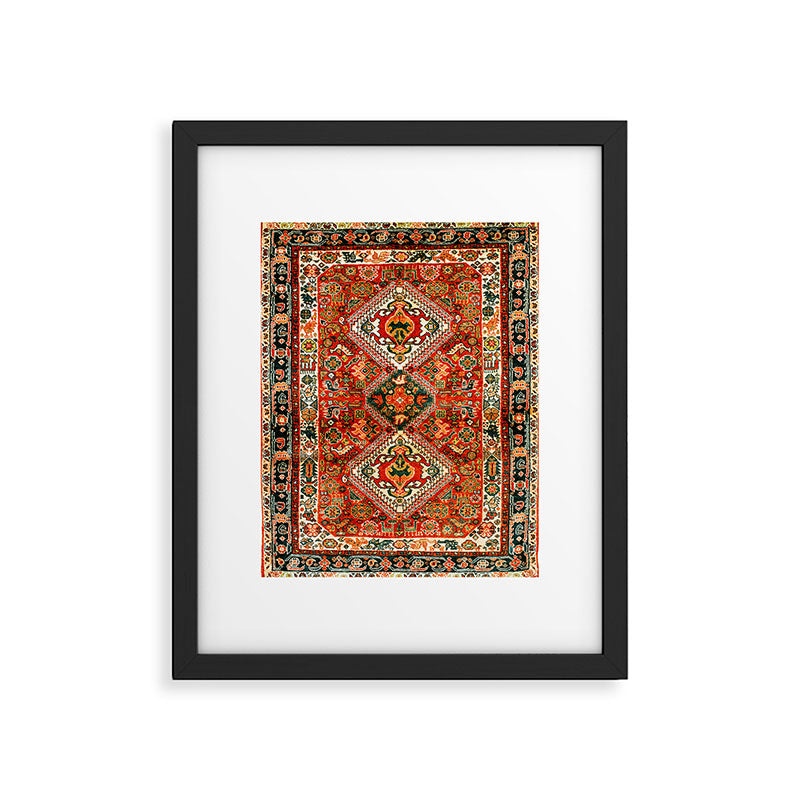 Qashqa'i Fars South West Persian Rug Print Framed Art Print Gallery Image 5