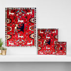 Qashqaâi Fars Southwest Persian Hunting Rug Print Canvas Print Gallery Image 3