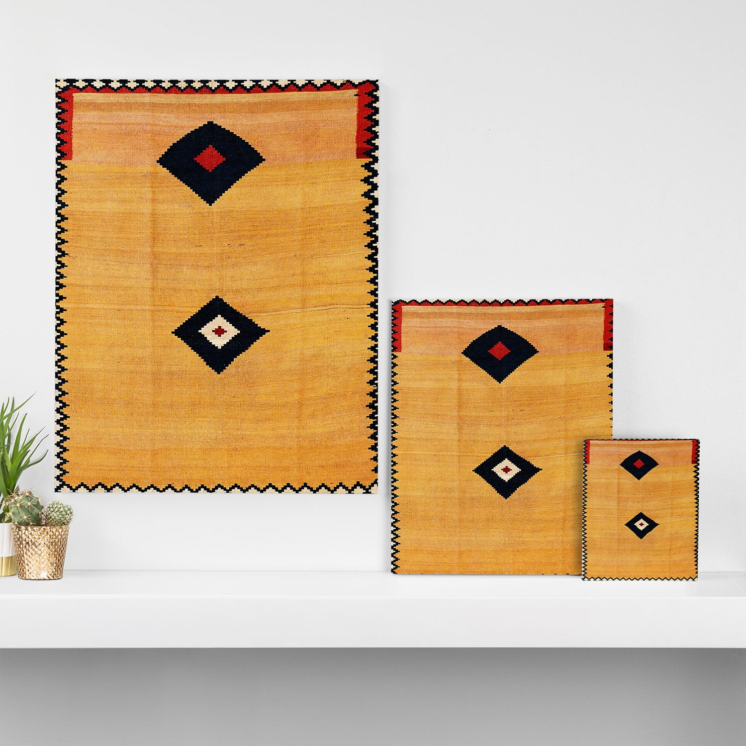 Qashqaâi Fars Southwest Persian Kilim Print Canvas Print Gallery Image 3