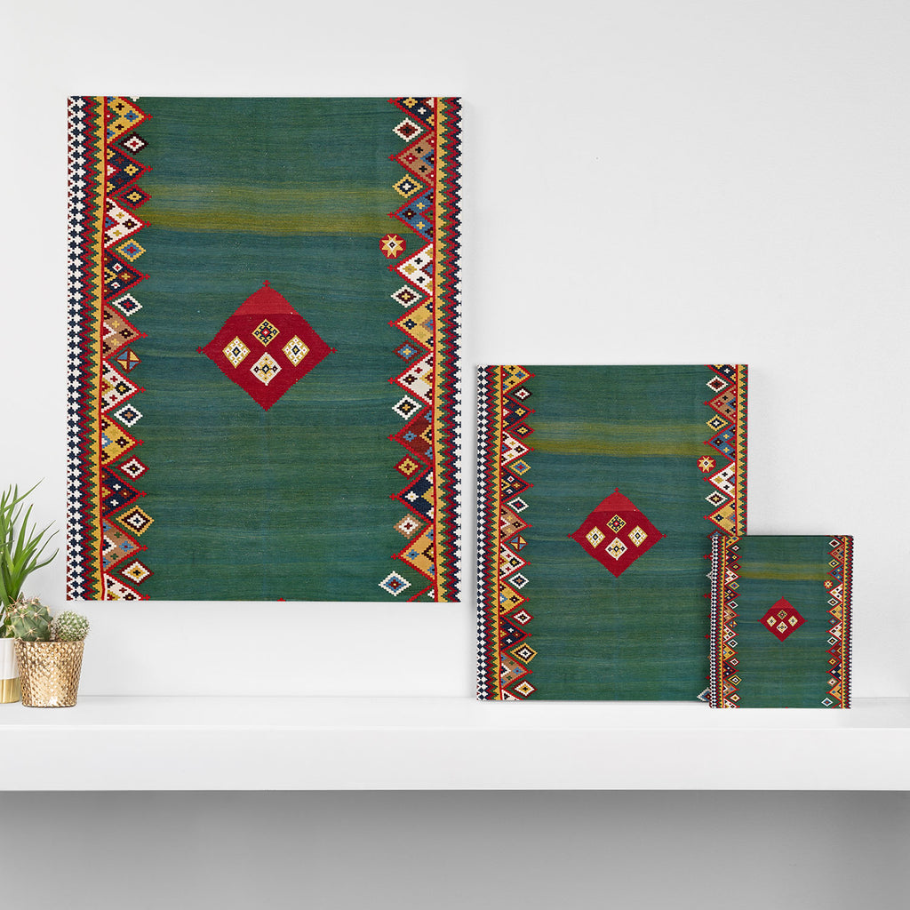 Qashqaâi Fars Southwest Persian Kilim Print Canvas Print Gallery Image 3