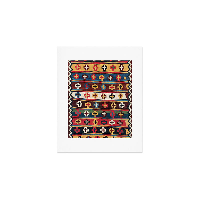 Qashqaâi Fars Southwest Persian Kilim Print Art Print Gallery Image 1