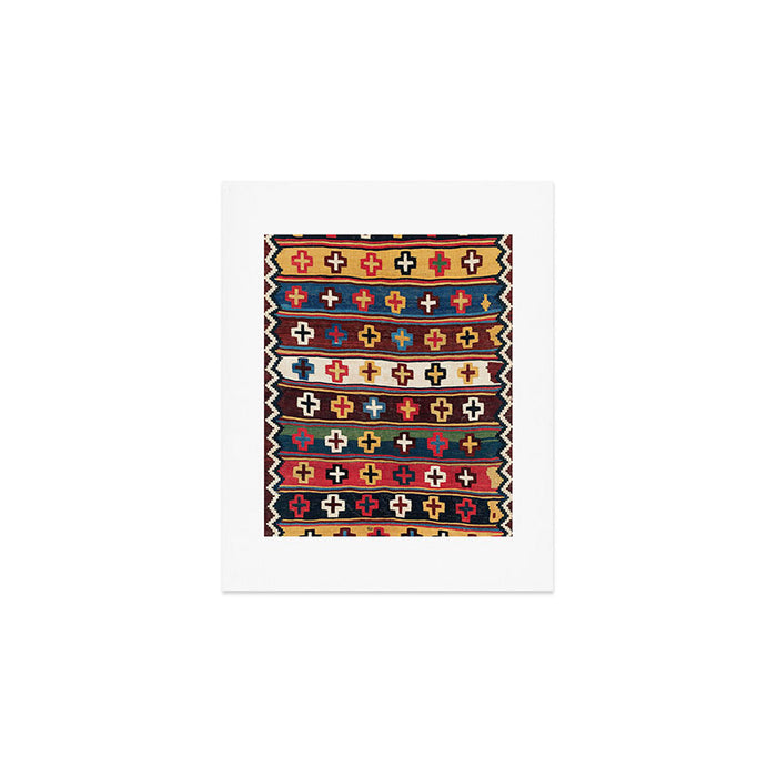 Qashqaâi Fars Southwest Persian Kilim Print Art Print Gallery Image 1