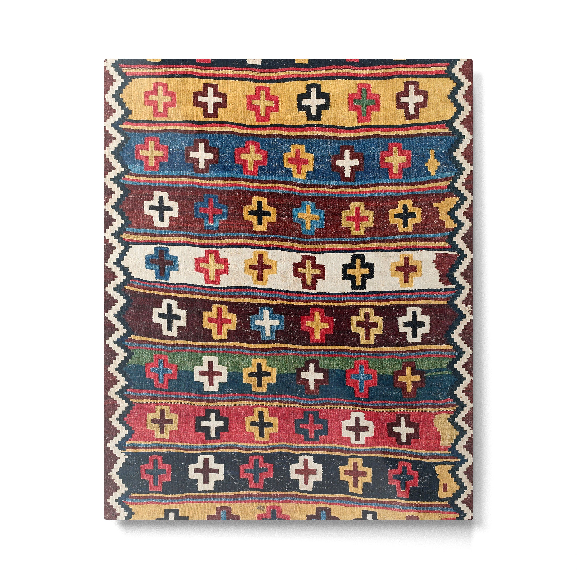 Qashqaâi Fars Southwest Persian Kilim Print Metal Print Gallery Image 4