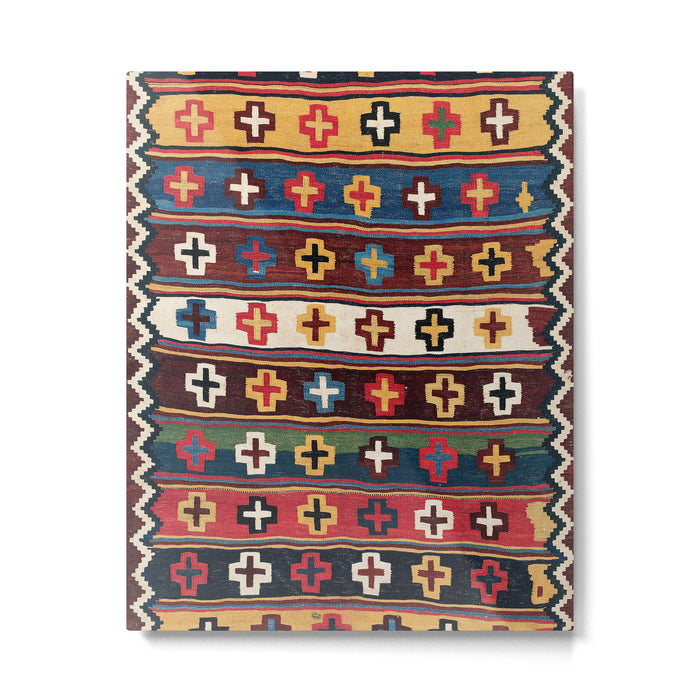 Qashqaâi Fars Southwest Persian Kilim Print Metal Print Gallery Image 1