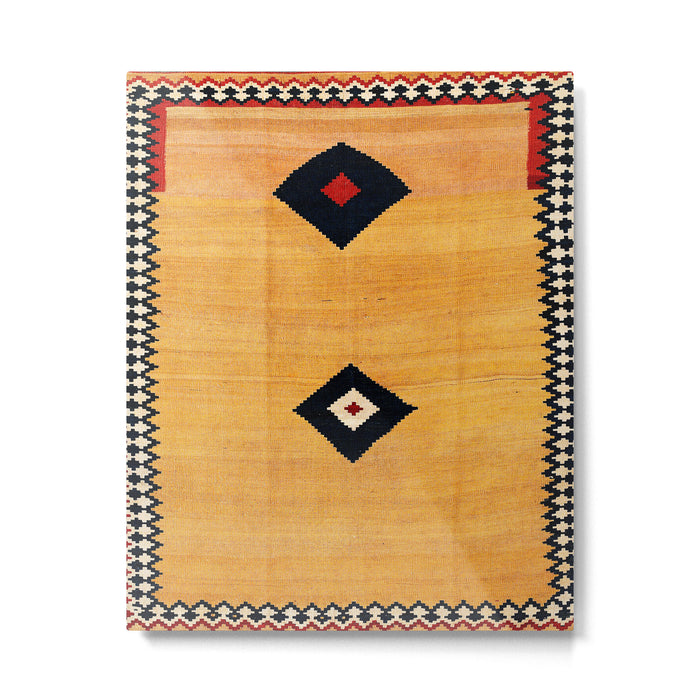 Qashqaâi Fars Southwest Persian Kilim Print Metal Print Gallery Image 1