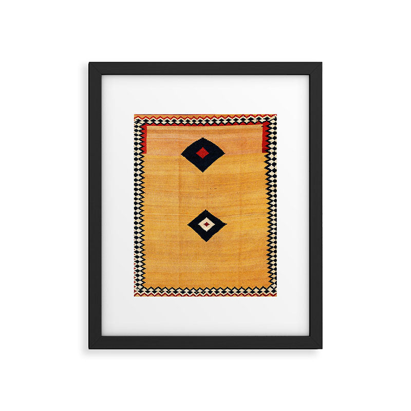 Qashqaâi Fars Southwest Persian Kilim Print Framed Art Print Gallery Image 5