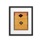 Qashqaâi Fars Southwest Persian Kilim Print Framed Art Print Gallery Image 4