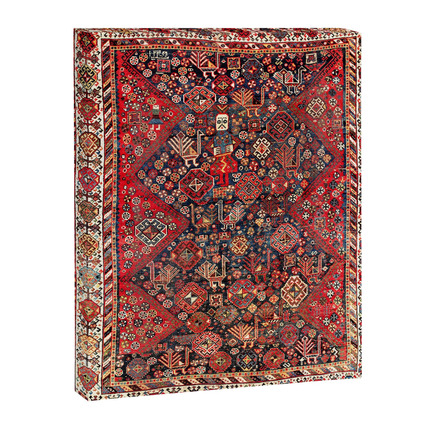 Qashqaâi Fars Southwest Persian Nomad Rug Print Canvas Print Gallery Image 3