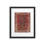 Qashqaâi Fars Southwest Persian Nomad Rug Print Framed Art Print Gallery Image 5