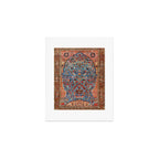 Qashqai Floral Prayer Rug circa 1870 Art Print Gallery Image 1
