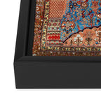 Qashqai Floral Prayer Rug circa 1870 Framed Canvas Print Gallery Image 3