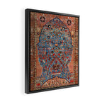 Qashqai Floral Prayer Rug circa 1870 Framed Canvas Print Gallery Image 2