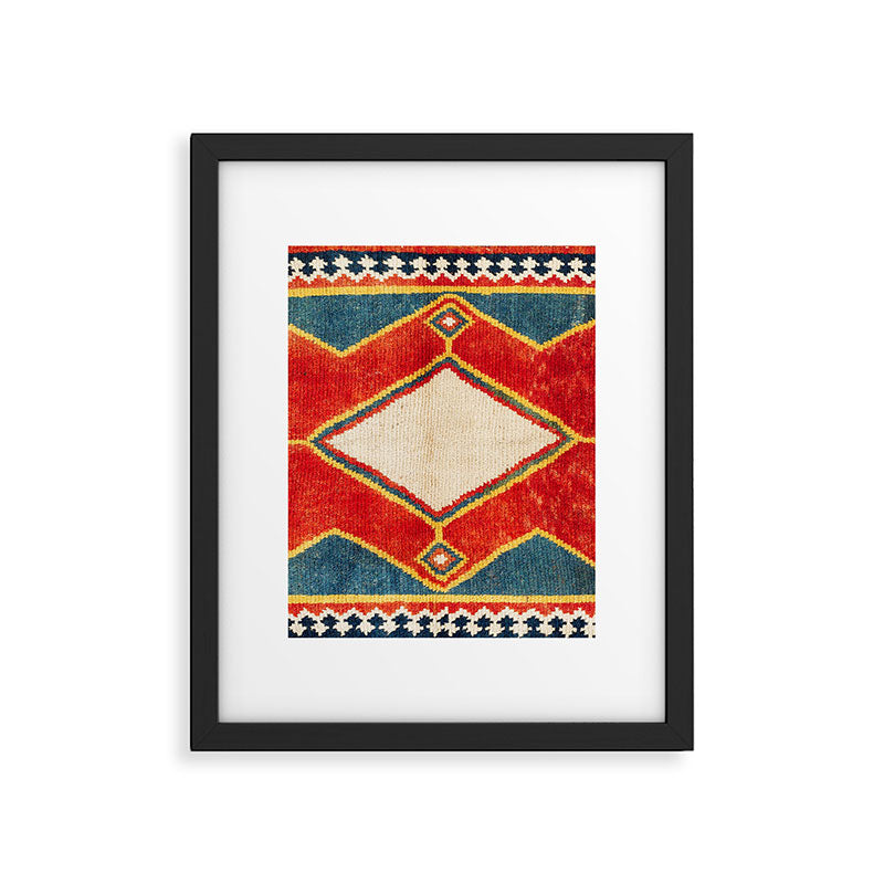 Qashqaâi Gabbeh Fars Southwest Persian Rug Print Framed Art Print Gallery Image 5