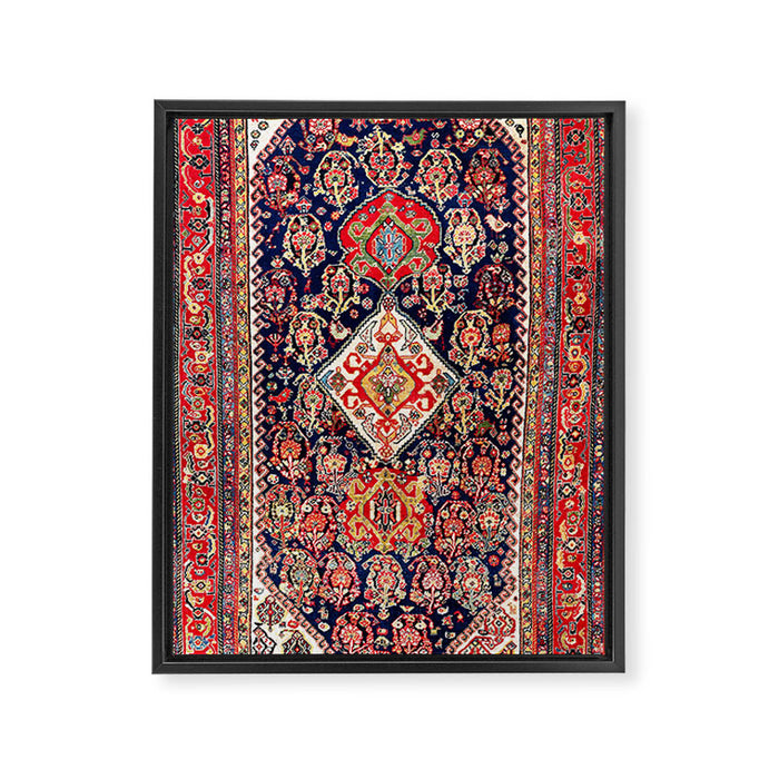Qashqaâi Kashkuli Fars Southwest Persian Rug Framed Canvas Print Gallery Image 1
