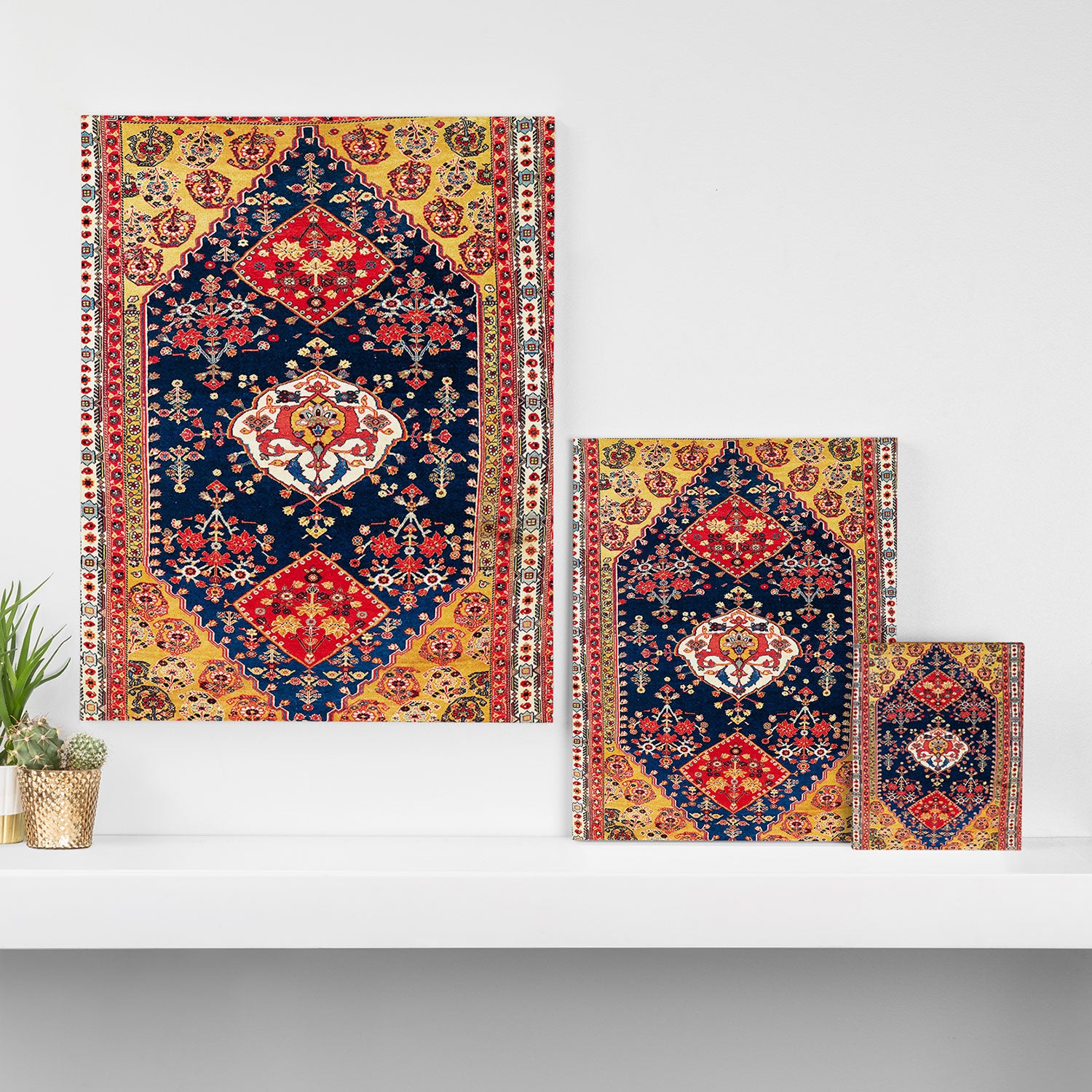 Qashqaâi Kashkuli Fars Southwest Persian Rug Print Canvas Print Gallery Image 3