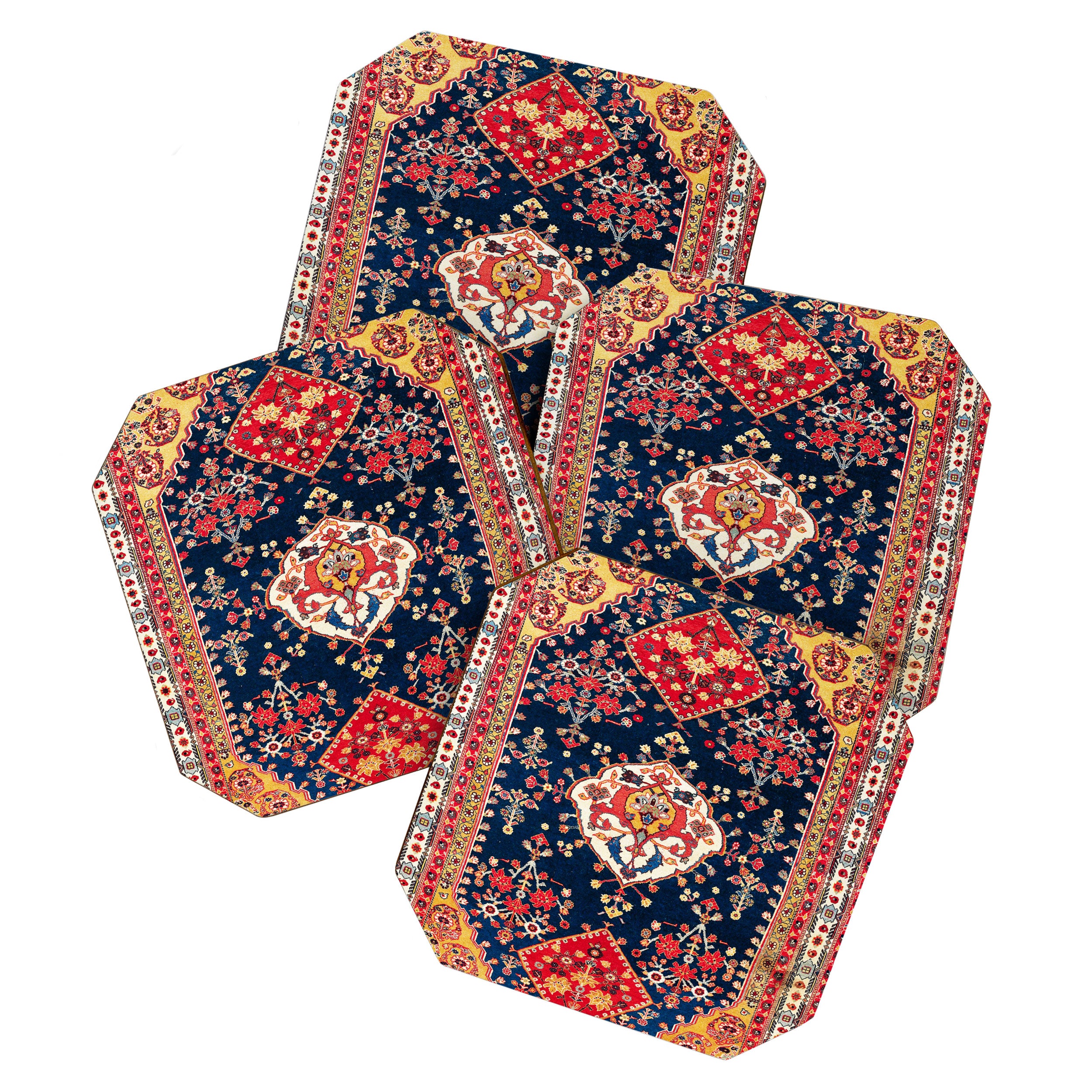 Qashqaâi Kashkuli Fars Southwest Persian Rug Print Coaster Gallery Image 1