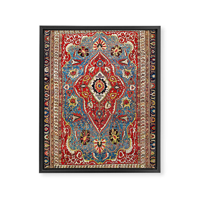 Qashqaâi Kashkuli Fars Southwest Persian Rug Print Framed Canvas Print Gallery Image 1